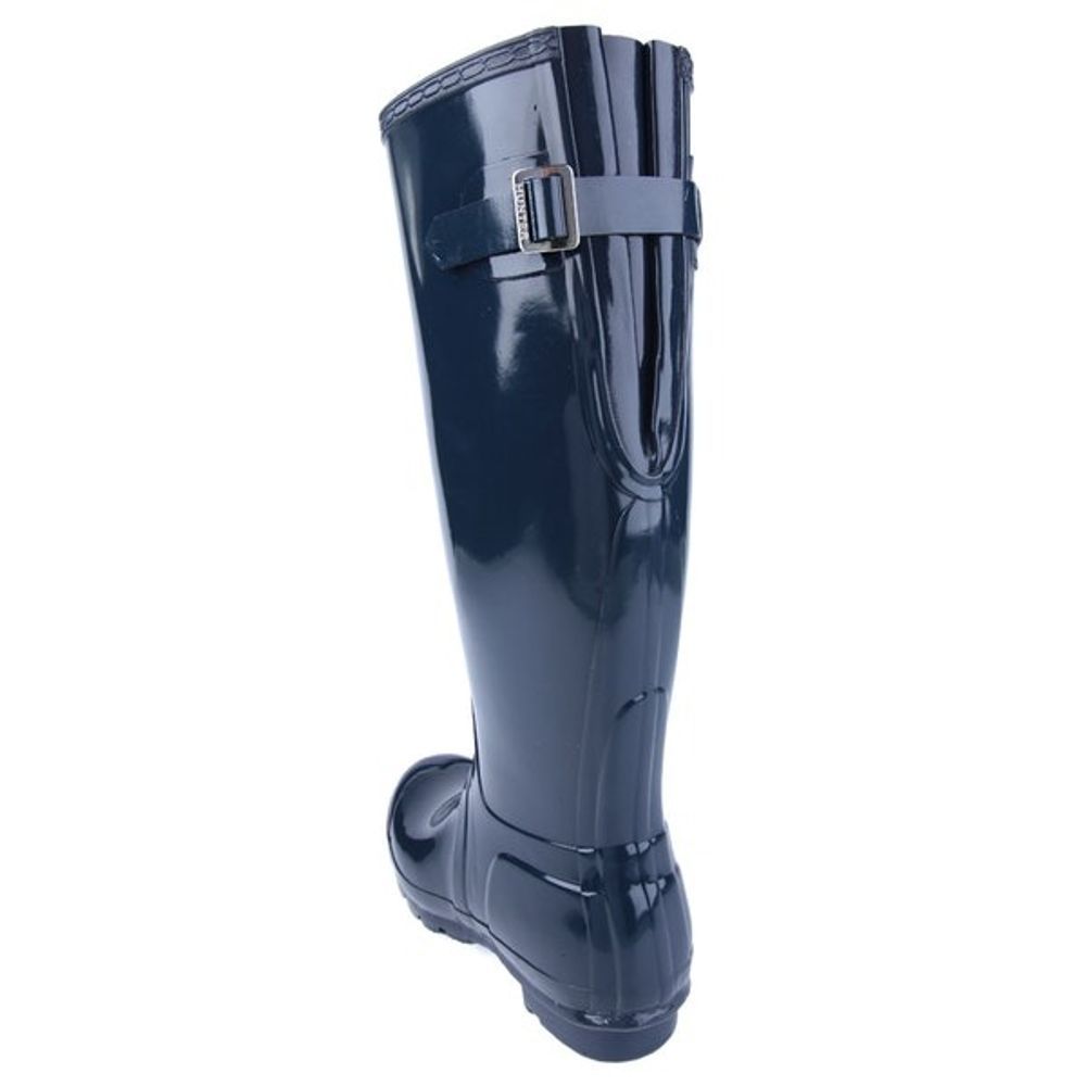 Navy Gloss Adjustable Hunter Boots NEW! - Picture 3 of 8